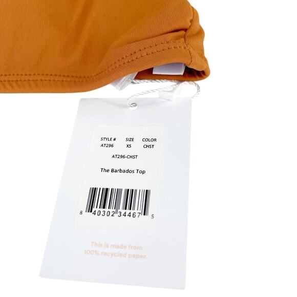 Andie Swim The Barbados Swimsuit Bikini Size XS Chestnut NEW with Tags! - Picture 10 of 11